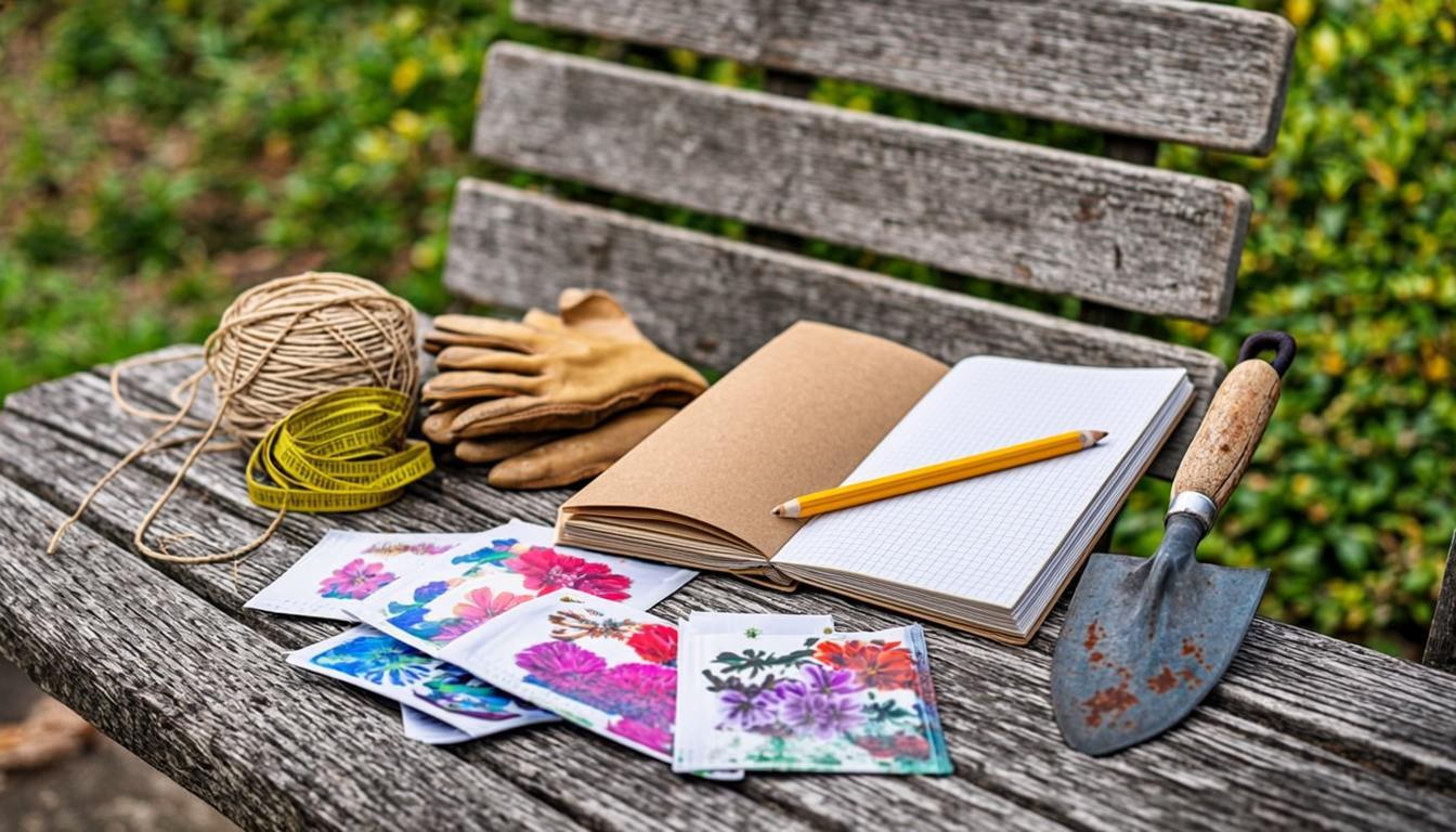 Garden planning notes and tools